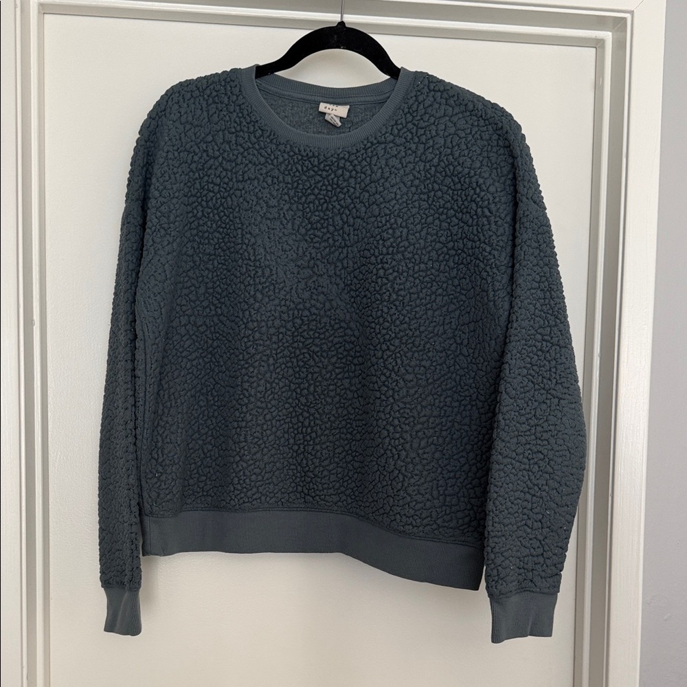 a new day Textured BlueGray Pullover